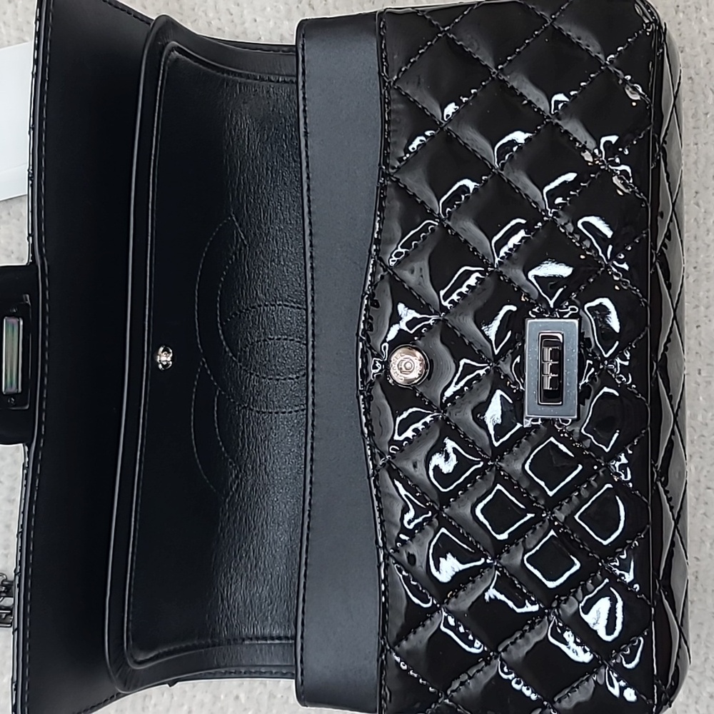 Chanel Quilted Medium 2.55 Reissue Classic "So Black" Double Flap Bag NWT/NIB - Picture 14 of 17